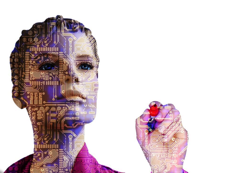 robot, artificial intelligence, woman